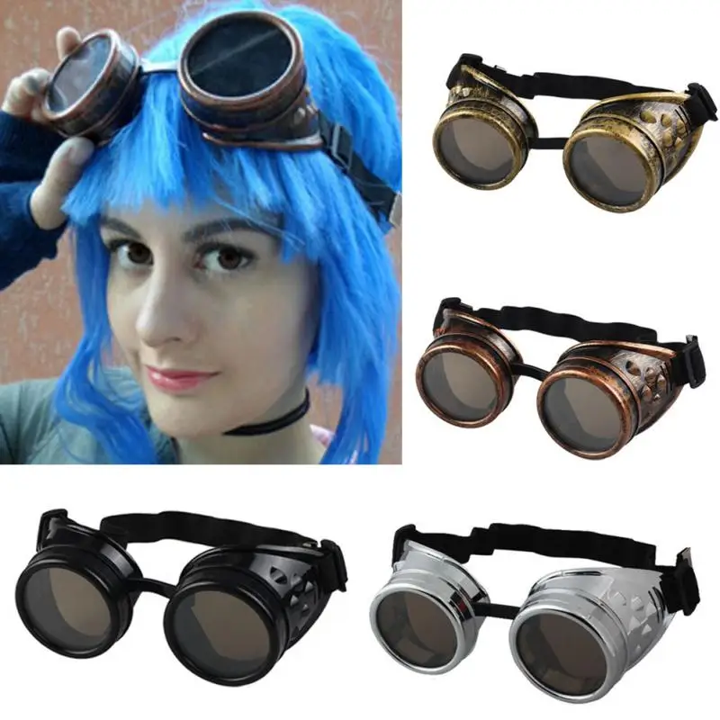 Moonar New Unisex Gothic Vintage Victorian Style Steampunk Goggles