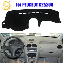 Easysee крышка приборной панели панель dashmat тире коврик козырек от солнца приборная панель ковровые покрытия для PEUGEOT C2& 206