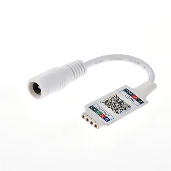 

LAIDEYI Mini RGB Bluetooth Controller DC5V 12V 24V Mini Music Bluetooth Controller Light Strip Controller For RGB LED Strip