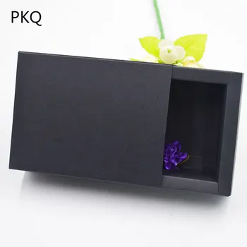 

22.2x12.2x6.2cm Gift Boxes Cardboard Boxes For Candy Chocolate Packaging Display Rectangle Box DIY Black Packaging Boxes