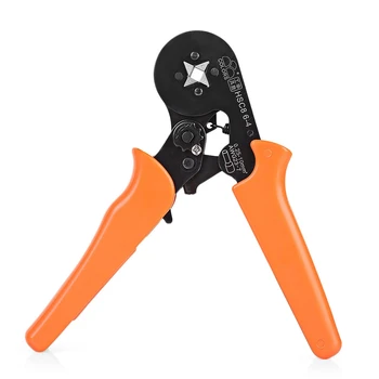 

Multi-use 0.25-6mm HSC8 6-4 Self-adjusting Crimping Plier AWG 24 - 10 for Cable End Sleeves Ferrules Crimping Tool Wire Stripper
