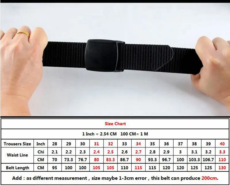 canvas belt for men