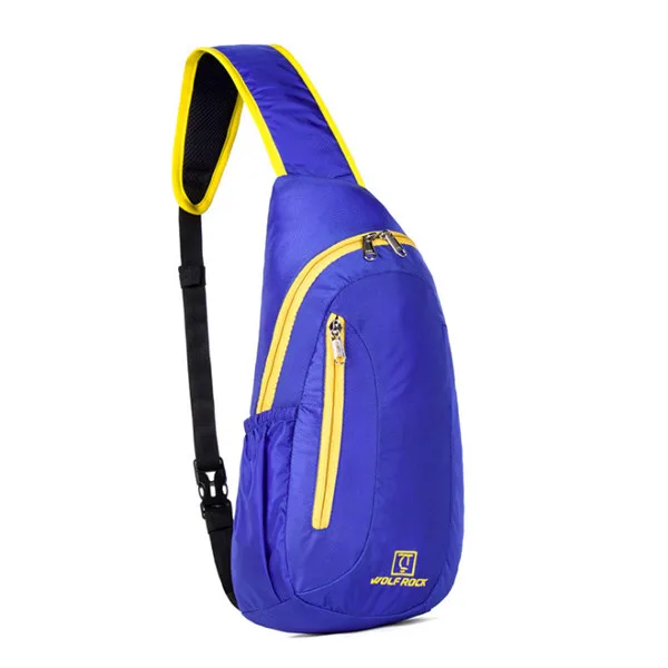 Мужская и женская сумка на одно плечо, Туристическая Сумка, водонепроницаемая сумка на груди - Цвет: Color blue