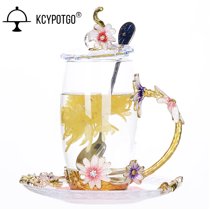 

very beautiful enamel water glass birthday gift, valentine's day gift multicolour coffee cup