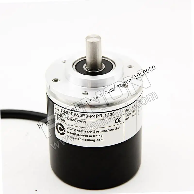 

The Elco ELCO spot EB50B8-P4PR-1200 rotary optical encoder 1200 lines outside diameter of 50mm