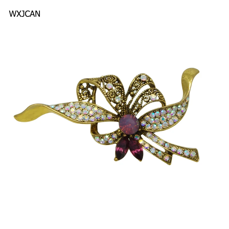 

WXJCAN 3 styles vintage brooches Rhinestone brooch pins