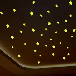 Шт./упак. 100 Люминесцентные Звезды светящиеся игрушки для детской спальни комнаты для хранения для маленьких детей светящиеся пентаграммы