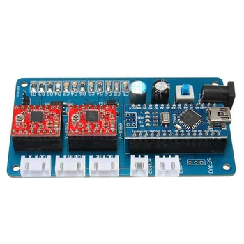 

Free shipping 2-axis stepper motor USB driver board control board 12V for CNC DIY desktop laser engraving machine GRBL