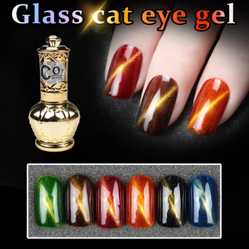 

CoKEKOU Soak-off 3D Glass Cat Eye Gel Clear Red Burgundy Cat Cat's Eye Amber Nail Lacquer Nail Art UV&LED nail gel lacquer