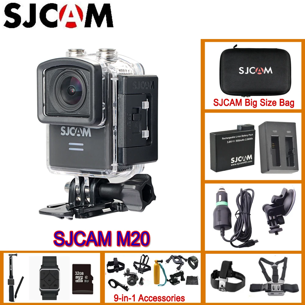 

SJCAM M20 Action Camera Sport SJ Cam Underwater 4K Wifi Gyro Mini Camcorder 2160P HD 16MP With RAW Waterproof DV Original M20