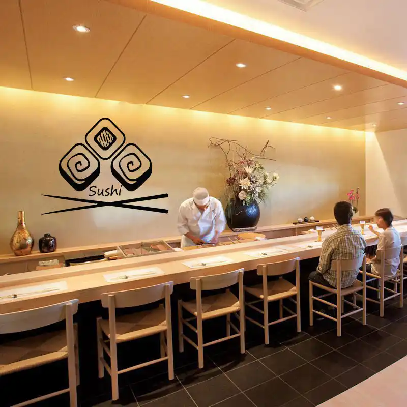 Wall Vinyl Decal Sushi Bar Best Quality Japanesse Food Interior Decor Japanese Food Wasabi Rolls Interior Decor K58 Wall Stickers Aliexpress