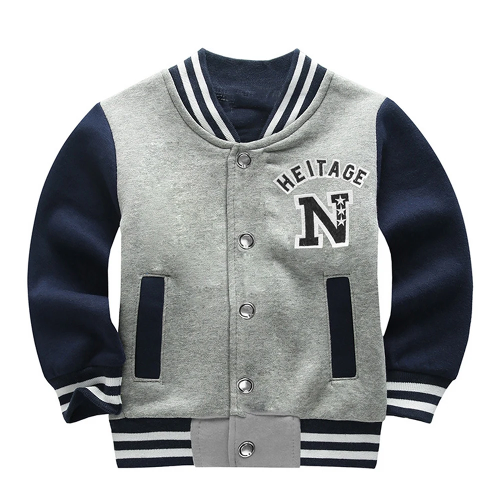 

Cool Baseball Jacket 2017 Fashion boys Long Sleeve Slim Baseball Uniform outerwear bomber jacket baseball jacket High Quality