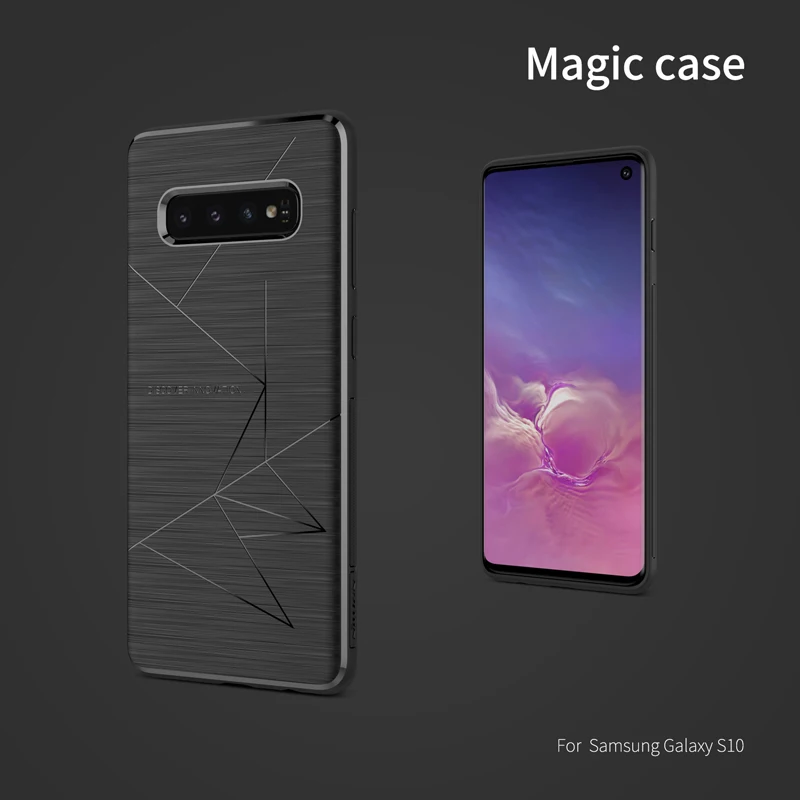 

For Samsung Galaxy S9+ S10+ Nillkin Magic case soft TPU cover protective Case Wireless charging reception For Galaxy S9 S10 Plus