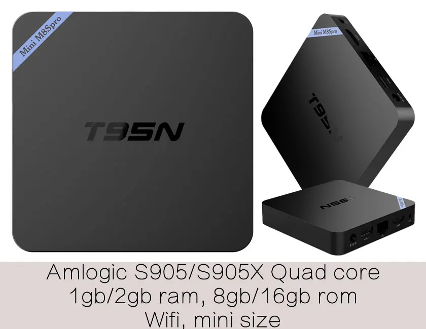 10pcs T95N Amlogic S905X Quad core Smart Android6 0 LIVE font b TV b font Streaming