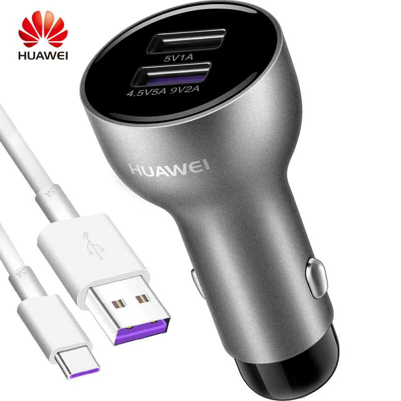 

Huawei Super Car Charger USB Charger Travel 5V4.5A 5A Cable 100% Original Duable USB Port P10 P9 Plus P20 Mate 10 9 Pro Lite
