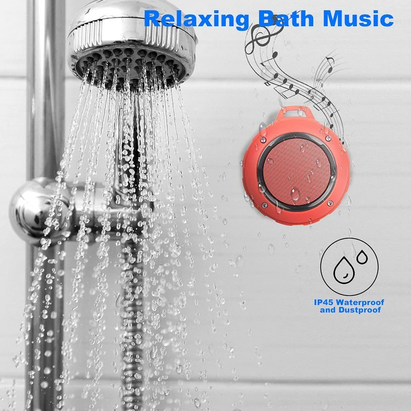 Открытый Портативный беспроводной Bluetooth динамик водонепроницаемый мини крючок