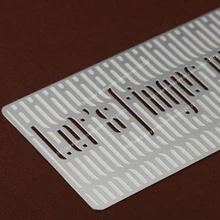 Персонализированные цифровые holed пробивные качественные визитные карточки из нержавеющей стали