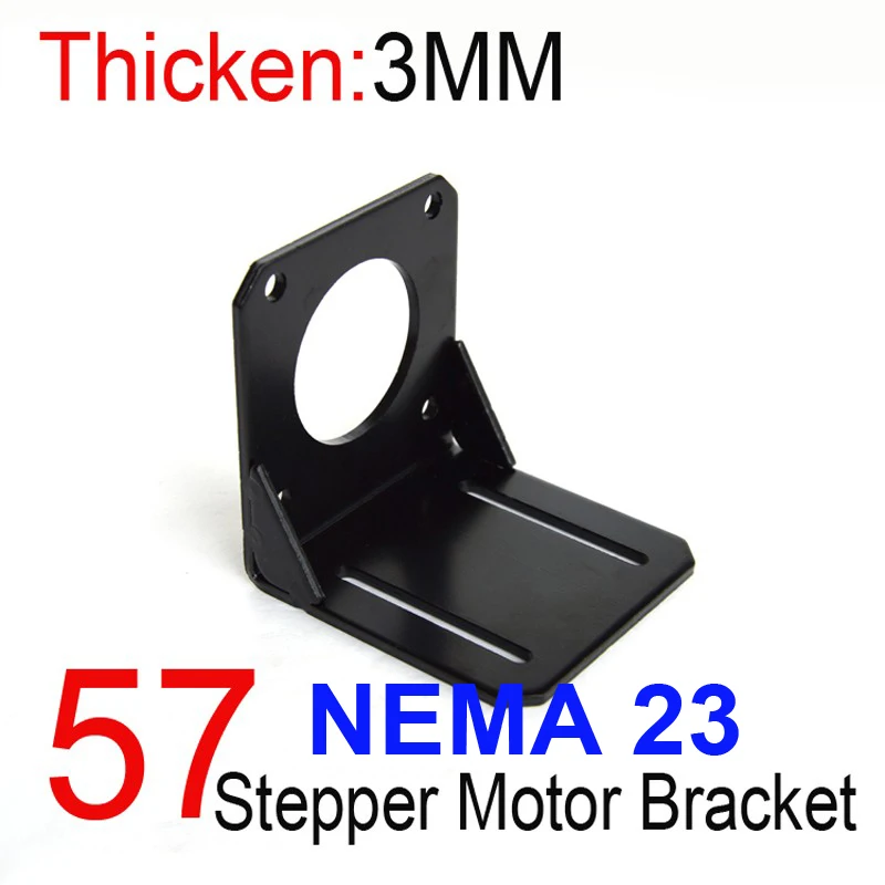 

NEW 1pcs NEMA23 57 Stepper Motor Bracket Alloy Steel NEMA23 57 Stepper Motor Base Mounting Bracket Mount for 3D Printer