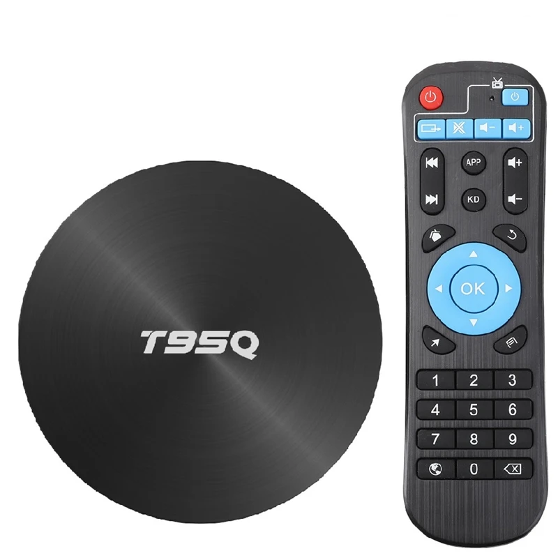 

T95Q 4Gb Tv Box Android 8.1 Lpddr4 Amlogic S905X2 Quad Core 2.4G&5Ghz Dual Wifi Bt4.1 1000M H.265 4K Media Player