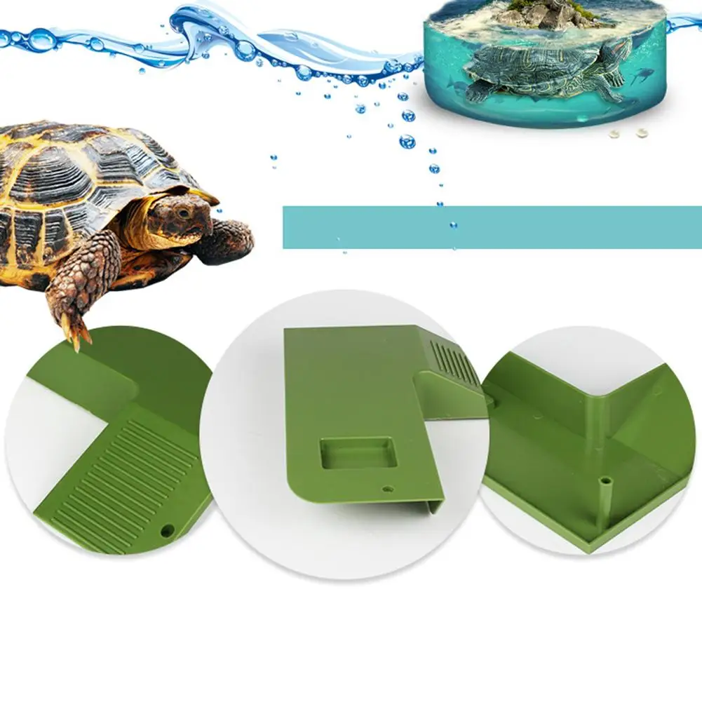 Черепаха Basking платформа сушка задняя укрытие пещера с корытом для черепахи