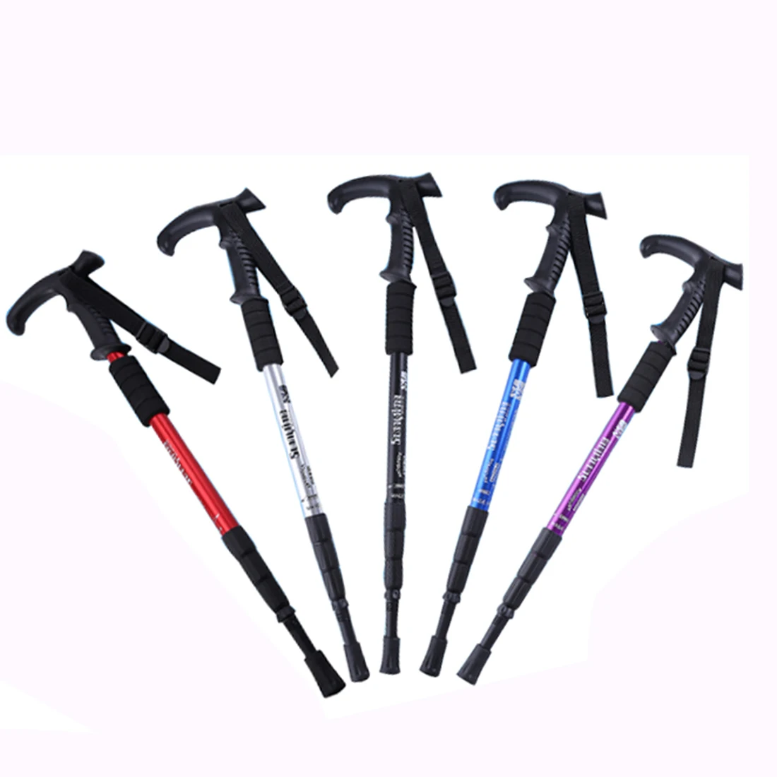 High Quality hiking Sports anti shock Camping Walking Stick Hiking