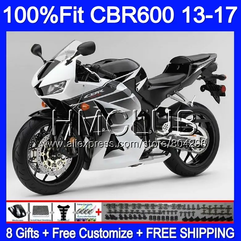 

Injection For HONDA CBR600RR 13 14 15 16 17 Black white 73HM.2 CBR 600RR F5 600 RR CBR600 RR 2013 2014 2015 2016 2017 Fairing
