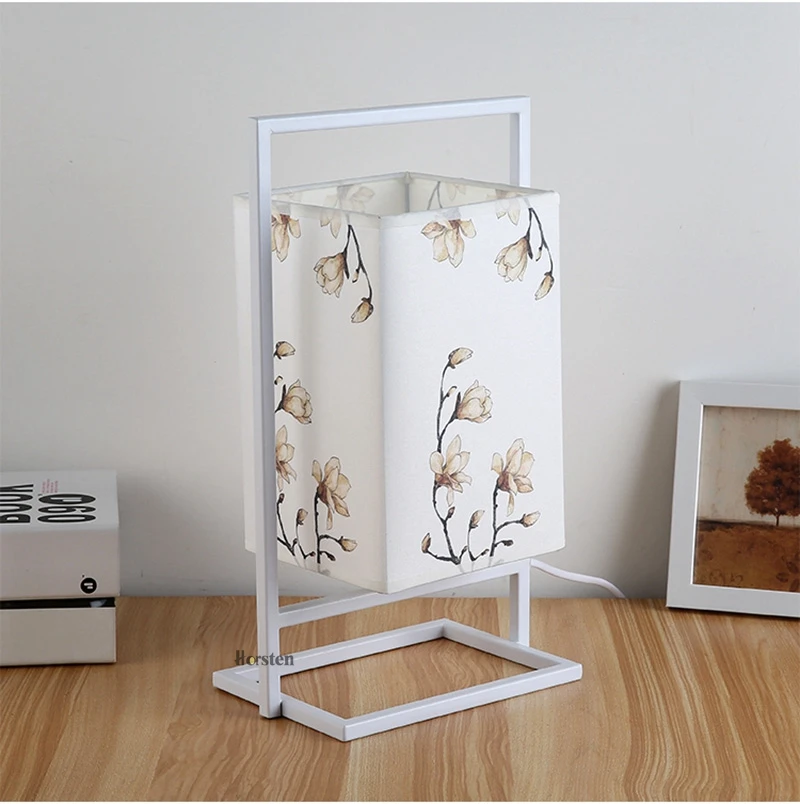 Nordic Modern Simple Fabric Iron Table Lamp E27 Table Lights Bedside Lamps For Bedroom Living Room Study Home Lighting (7)