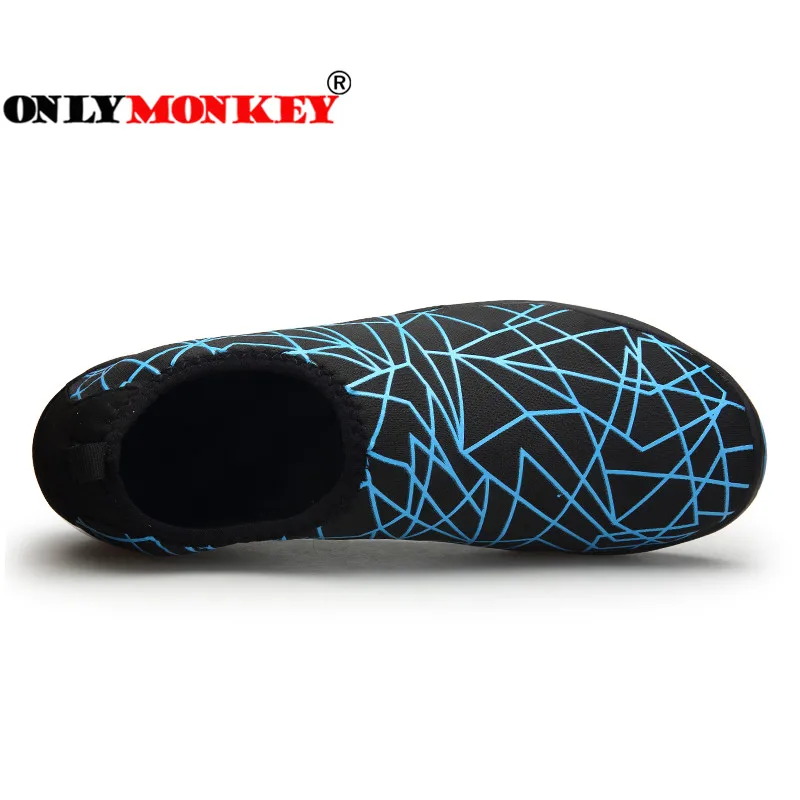 ONLYMONKEY/ г. летняя мужская водонепроницаемая обувь Большие размеры 39-46, уличная пляжная обувь для плавания мягкие гидроноски, тапочки для серфинга