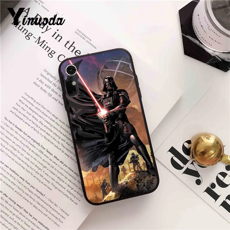 Yinuoda Star wars детский Coque Shell чехол для iPhone X XS MAX 6 6 S 7 7 plus 8 8 Plus 5 5S XR Coque Shell Fundas Capa