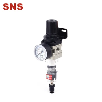 

SNS AW Series Air Source Treatment Pneumatic Filter Regulator With Pressure Gauge