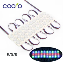 Светодиодный модуль 3030 10 светодиодный s DC12V Рекламный дизайн светодиодный модуль супер яркое освещение 10 шт./лот белый/RGB