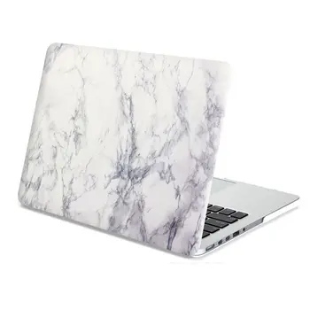 

White Marble Pattern hard Cover Case +Keyboard Cover For Macbook Air Retina Pro Touch bar 11 12 13 15 16 inch Laptop Case A2251