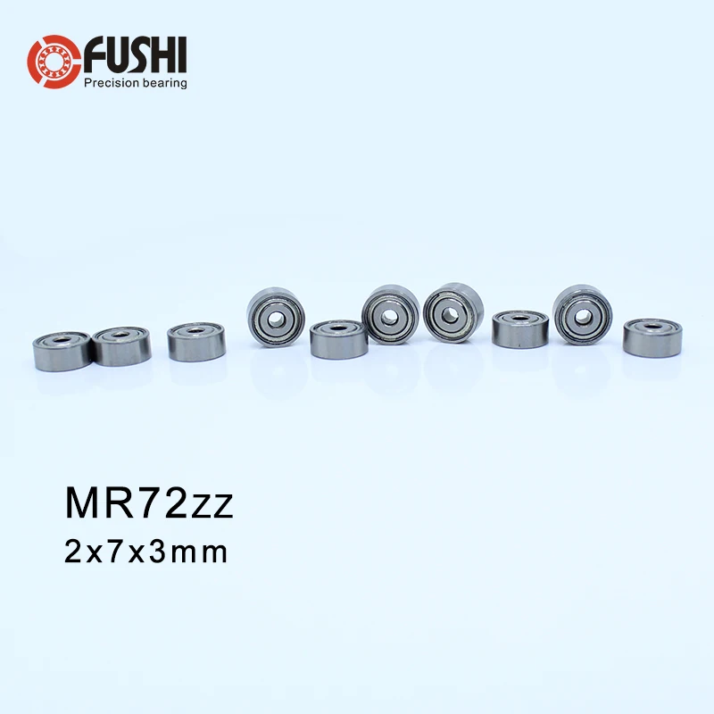 MR72ZZ подшипник ABEC-1 (10 шт.) 2*7*3 мм миниатюрный MR72 zz шариковые подшипники WML2007 ZZX R-720ZZ Y03