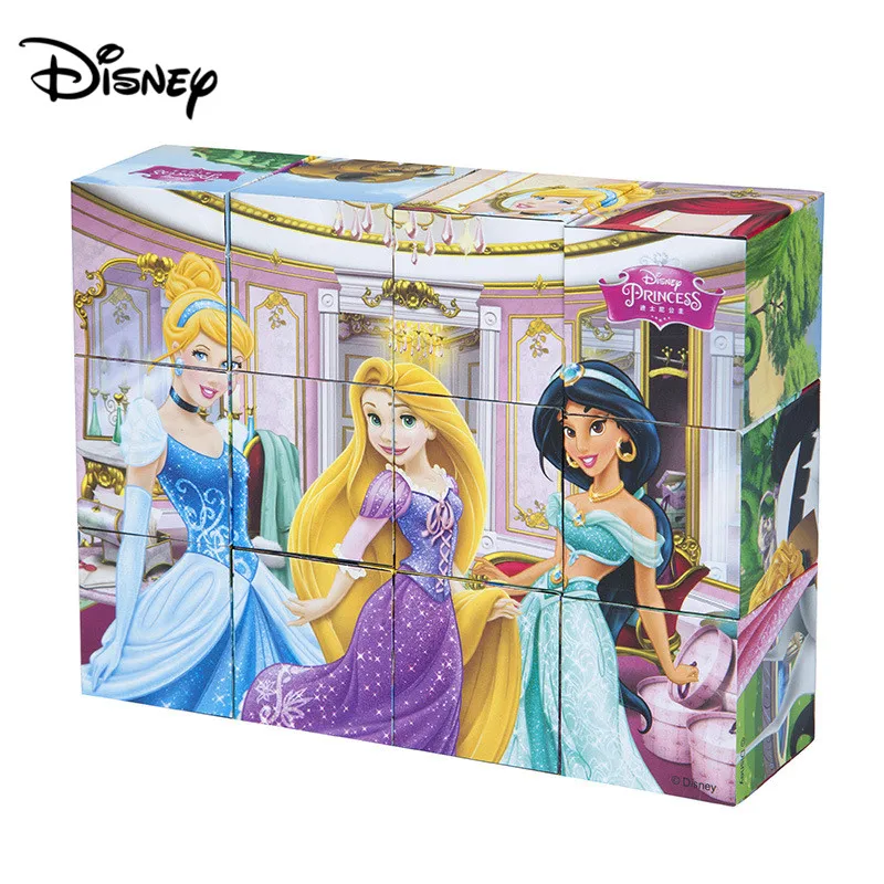 

Disney Jigsaw Puzzle Children Three-dimensional six-sided puzzle 4x3 Mickey Princess Pooh Puzzle