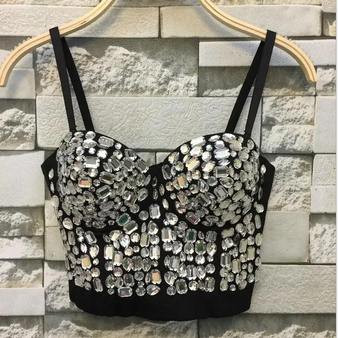 Женский бюстгальтер с бриллиантами и жемчугом|pearl bralet|bustier brawomen's bustier bra |
