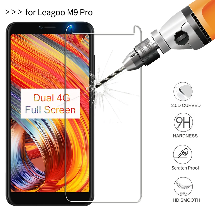 

2.5D Explosion-proof Tempered Glass for Leagoo M9 Pro Screen Protector Toughened Glass on for Leagoo M9 Pro Protective Film