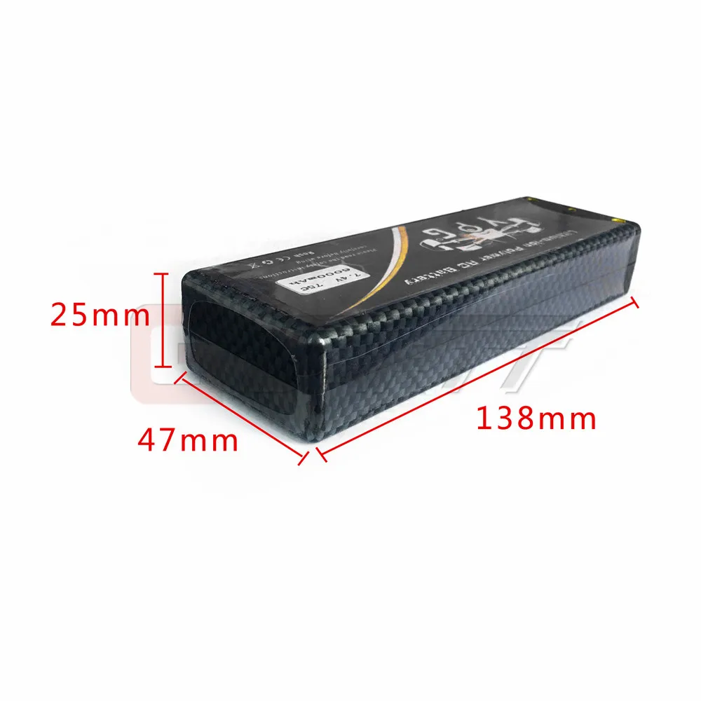 YPG 7 4 V 6000mAh 75C 2S класс А литий полимерный аккумулятор жесткий чехол с разъемом XT60