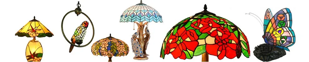 8 дюймов Цветочная настольная лампа витражный стеклянный Настольный светильник декоративный домашний декор