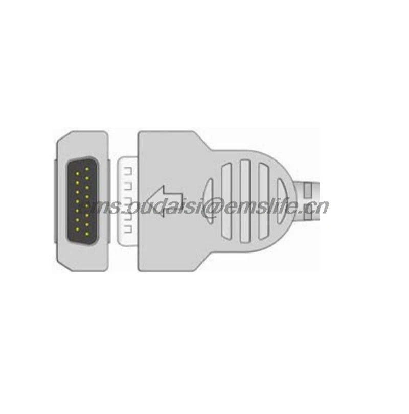 

GE-maquette EKG DB15pin connector for ECG Cable spare parts of patient monitor and cardiography machine