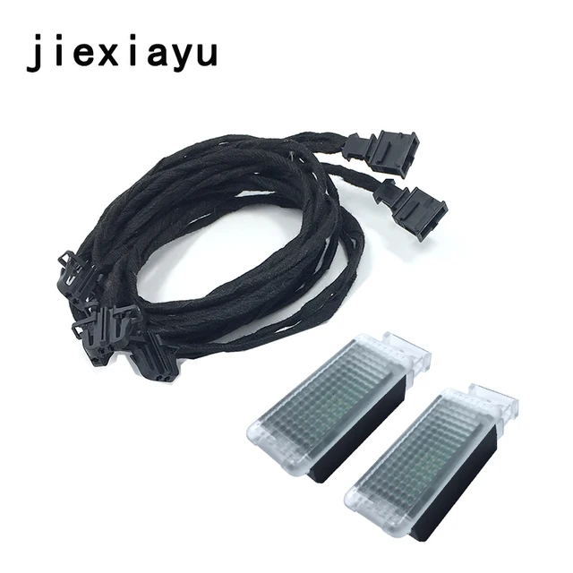 US $21.74 1Set of LED Footwell Light Footsteps Space Lamp  Cable For Golf 7 MK7 Passat 3G B8 5GG947409 5GG 9