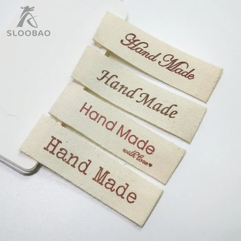 

FreeShipping Assorted Handmade Printed 1000pcs/lot Wide 100% Cotton Label Ribbon Sewing Tag Webbing Meters For DIY Patchwork