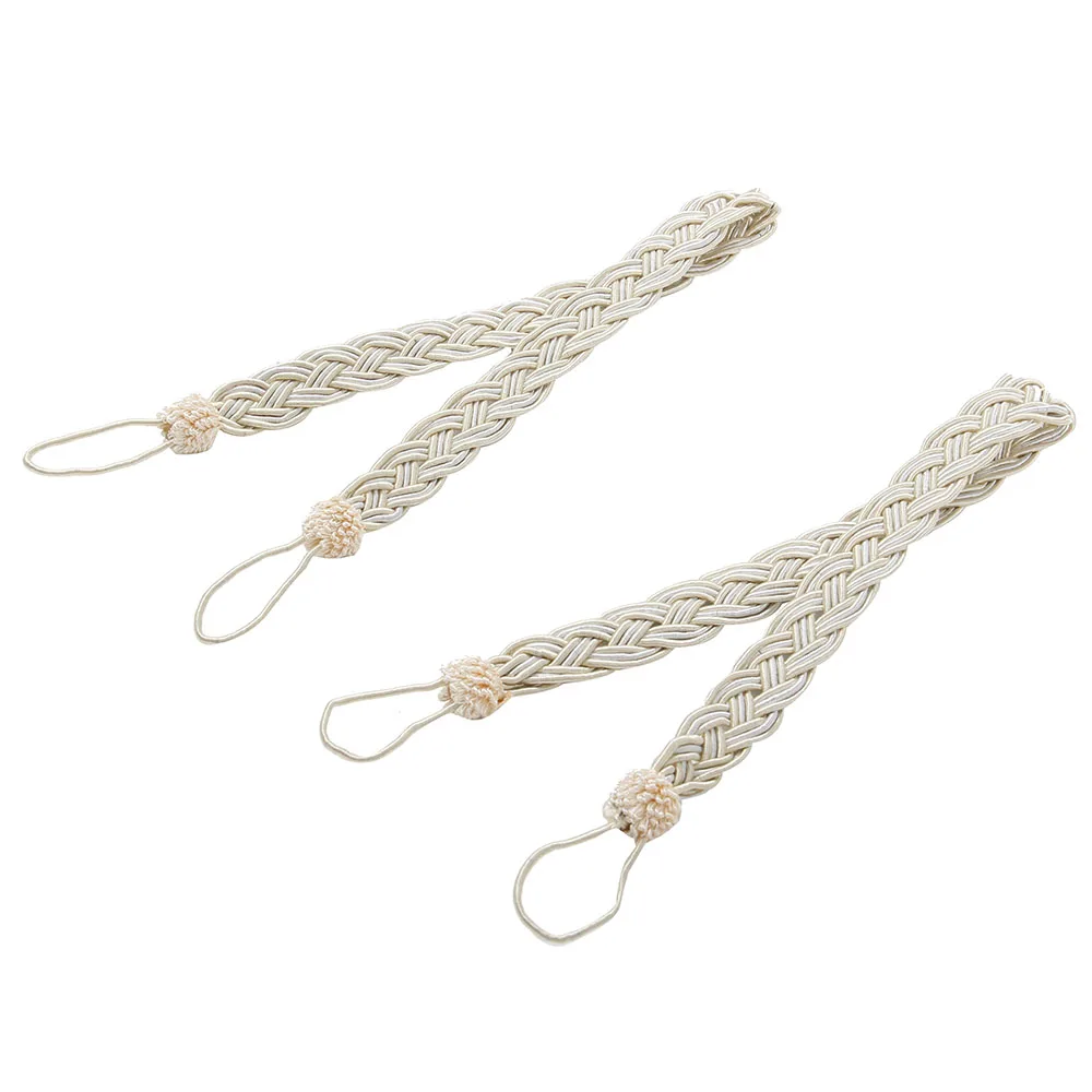 Simple Woven Twist Clips Curtains Holder Tassels Clamps Strap Curtain Decor S 