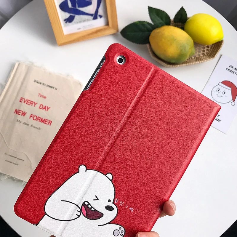 Авто Пробуждение/сна смарт-чехол с подставкой для планшетов ipad Mini 4 5 air 2 3 10,5 дюймов PU Мультфильм защитный чехол для ipad 9,7