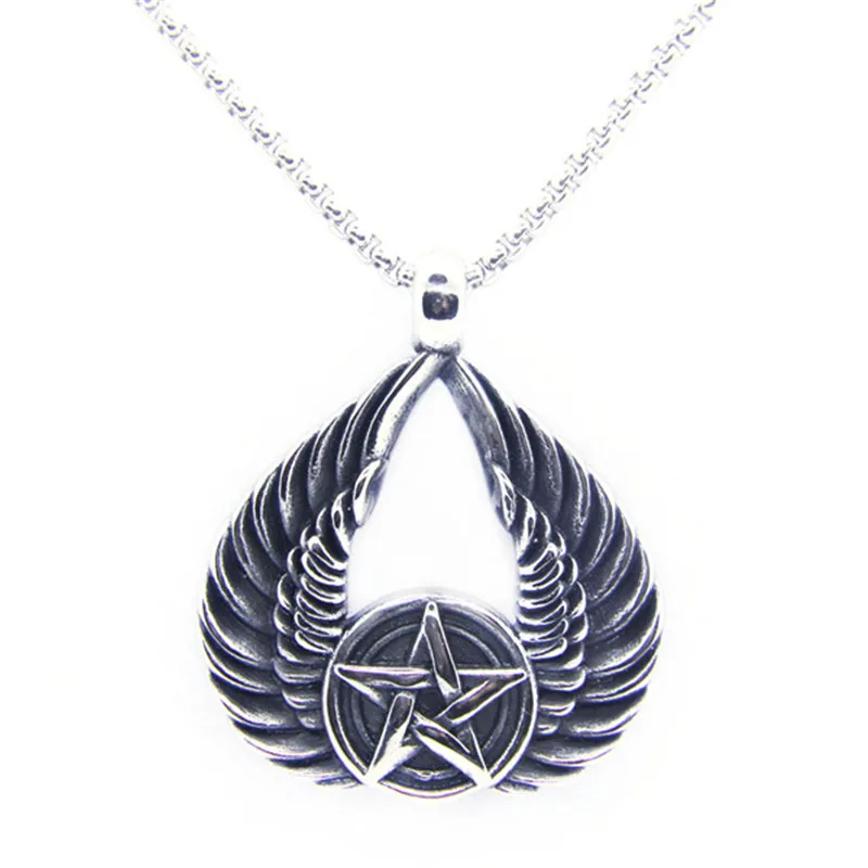 Rany&ampRoy Newest Angle Wings Pendant 316L Stainless Steel Jewelry Biker Band Party | Украшения и аксессуары