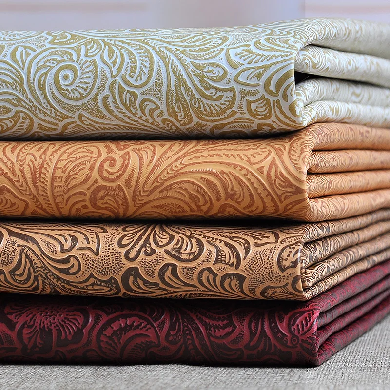 100x135cm Printed Leatherette Fabric Upholstery Fabric Sofa Leer Stof Lederimitat Stoff