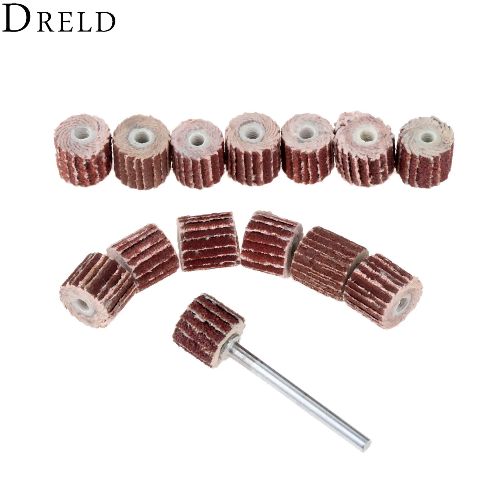 80//120//180 Grit Sanding Flap Wheel Polishing Grinding Accessories Tool