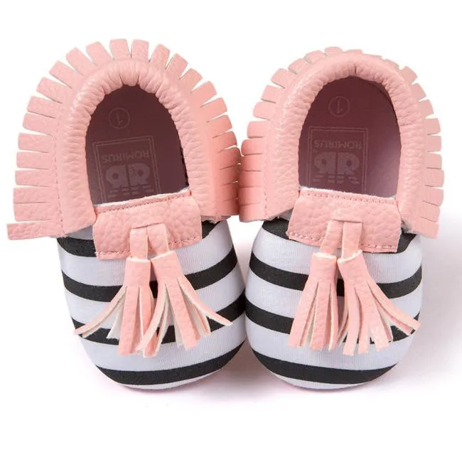 Детская кроватка кисточки бантом обувь для малышей Повседневная обувь Новинка 2018 года Лидер продаж для маленьких девочек и мальчиков