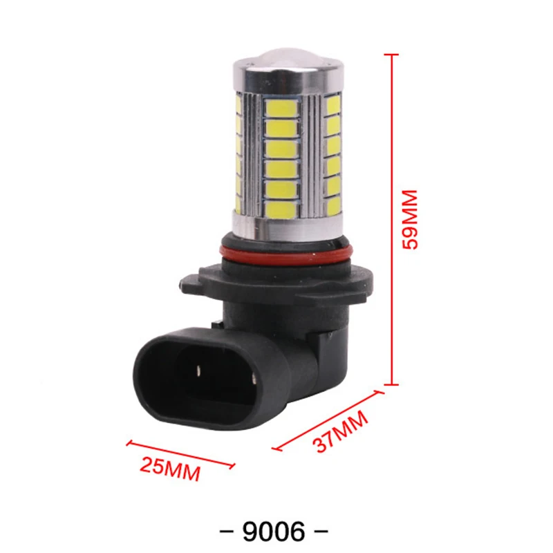 2 шт. Автомобильный светодиодный HB4 9006 33SMD 5630 белый авто светильник источник