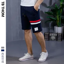 TB том мужские летние повседневные шорты с кантрастом цвета в полоску модные хлопковые спортивные шорты мужские молодежные