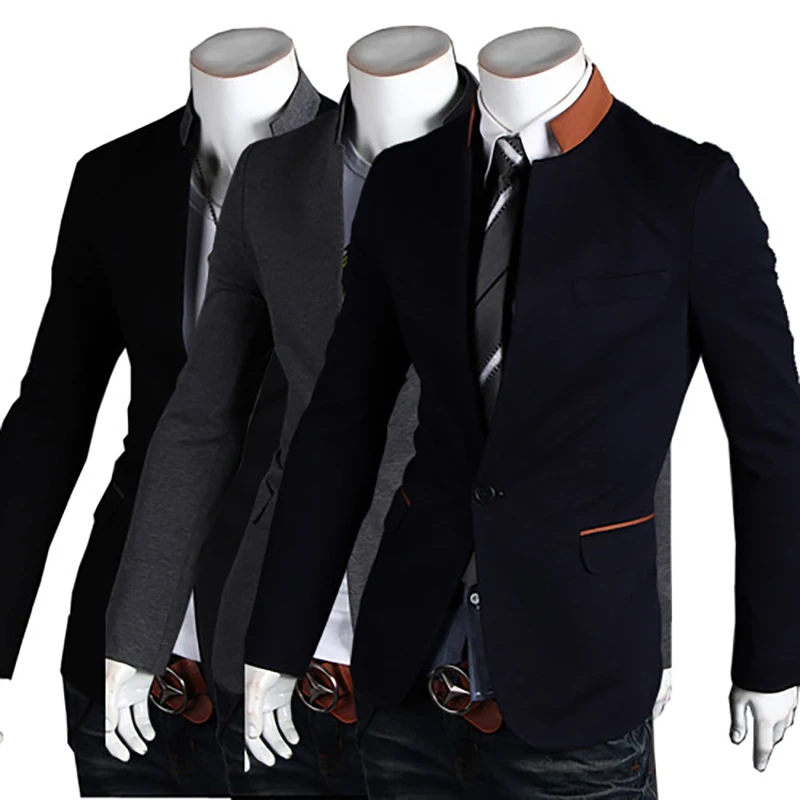 

Mens Rhinestone New Product One Button Casual Men's Suit Collar Collar Color Collar Collar Features Long Sleeve V-neck Men Suit